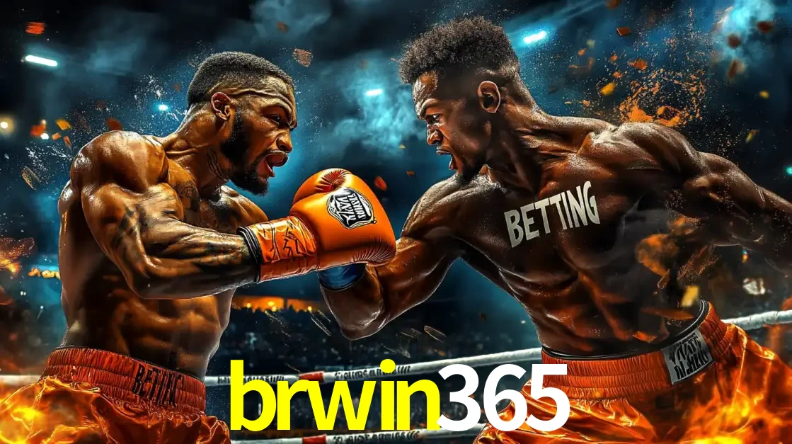 Dois boxeadores em uma luta intensa e explosiva, representando a adrenalina e as oportunidades de apostas em esportes de combate disponíveis na plataforma brwin365.