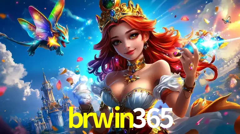 A princesa de um reino de fantasia mágico, com seu pequeno dragão, apresentando um mundo de prêmios encantados nos jogos de caça-níqueis do cassino brwin365.